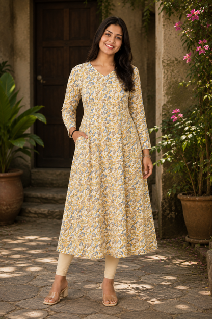 White Katha floral