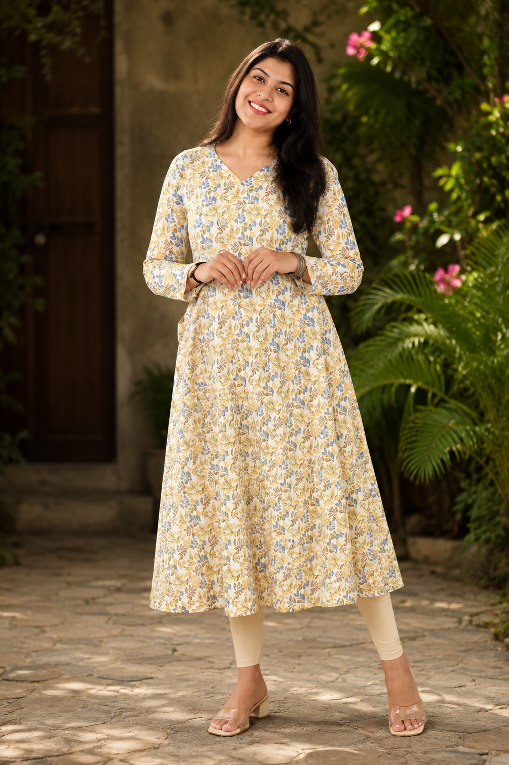 White Katha floral