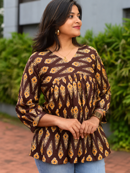 Desert Paisley Short Kurthi