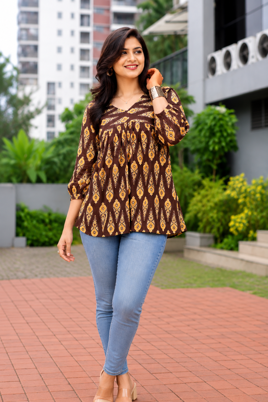 Desert Paisley Short Kurthi