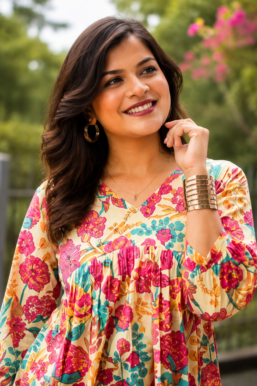 Blooming Bliss Short Kurthi