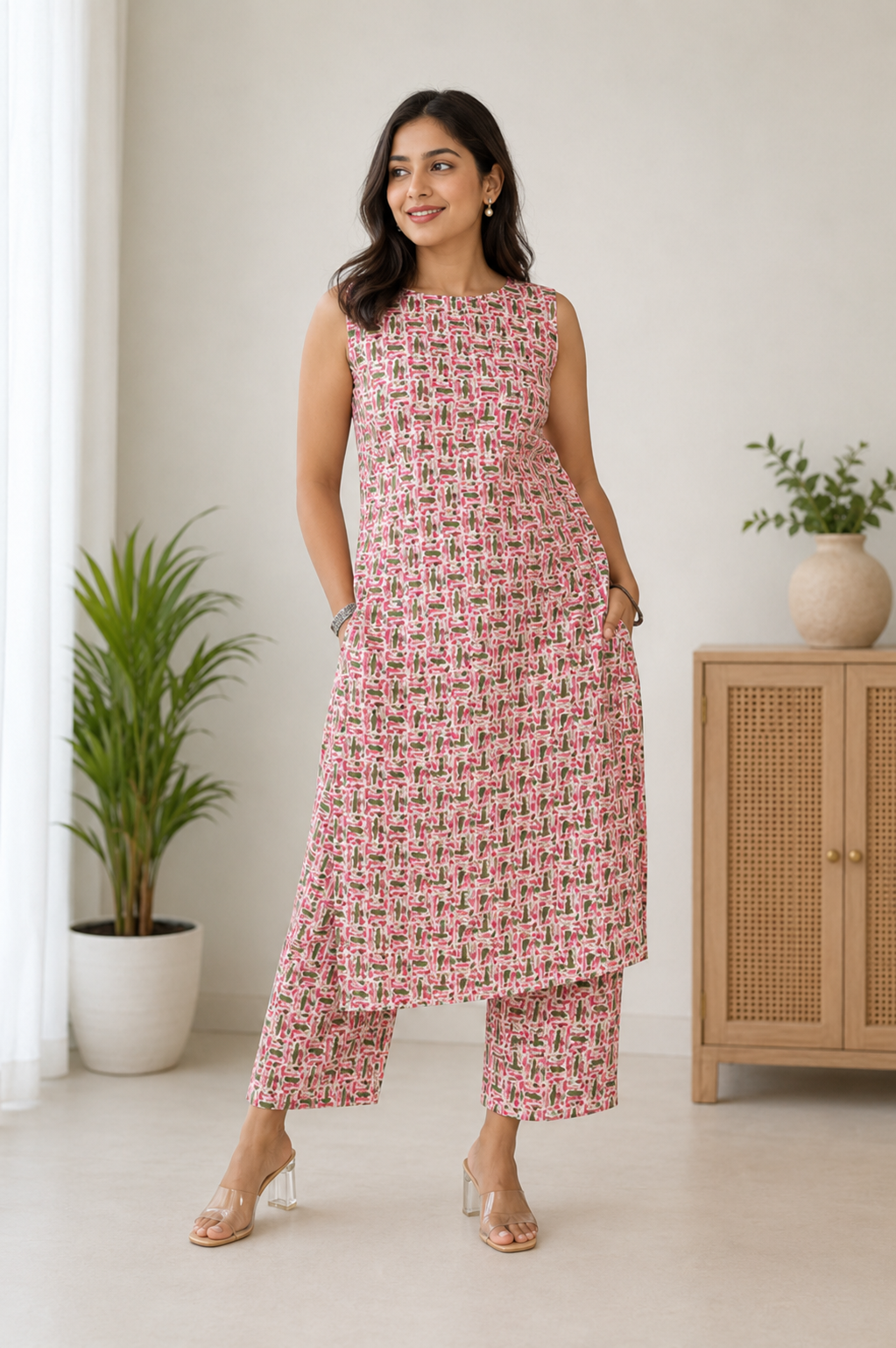 Threadline Katha Set (Sleeves attached inside)