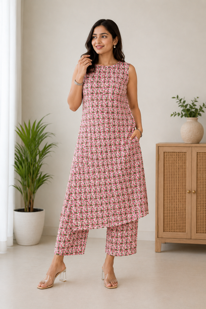 Threadline Katha Set (Sleeves attached inside)