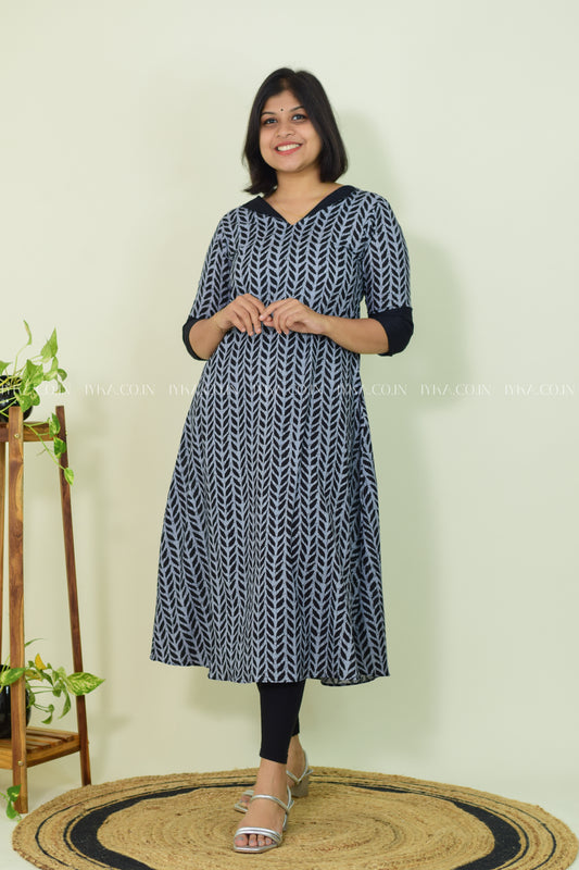 Grey Eclipse Kurthi
