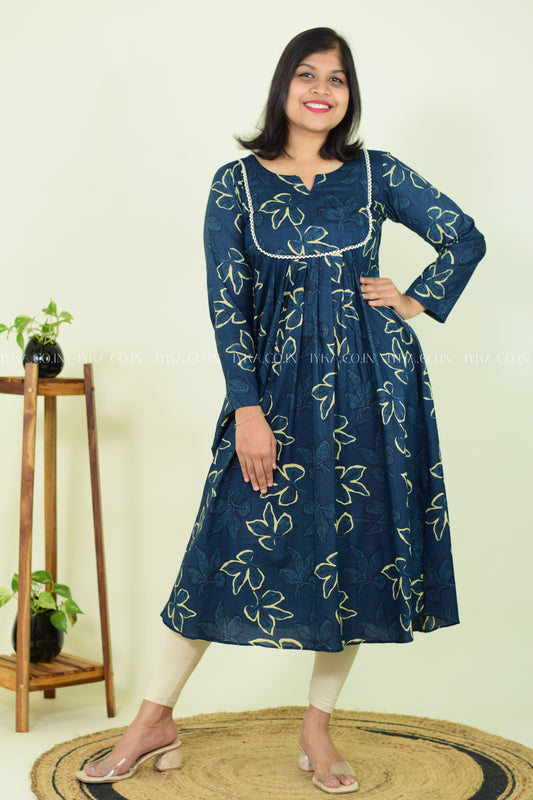 Midnight Blue Kurthi