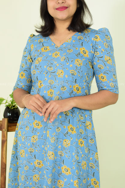 Aqua Dream A-line Kurthi