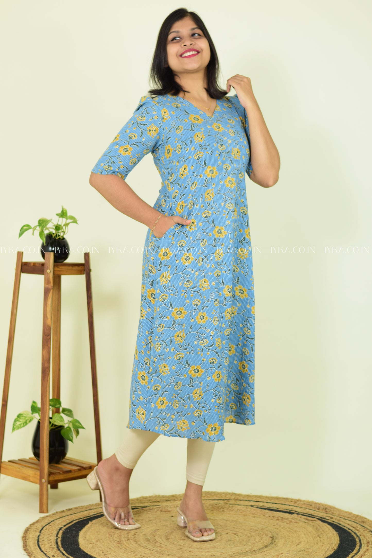 Aqua Dream A-line Kurthi