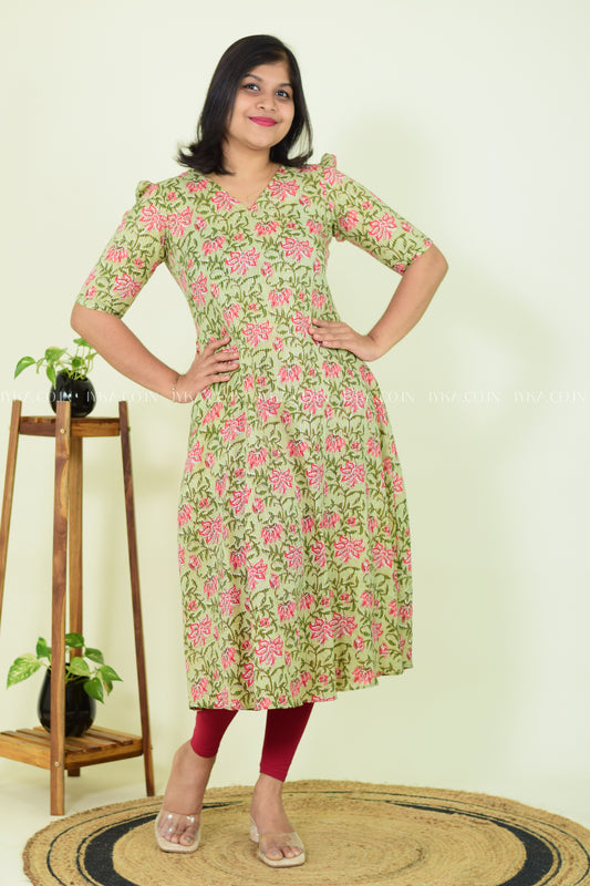 Minty Muse Cotton Kurthi