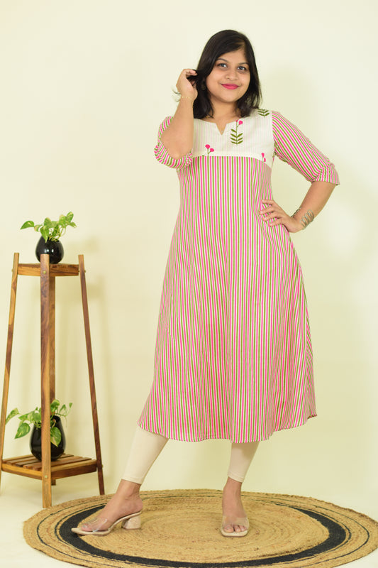 Petal White A-line