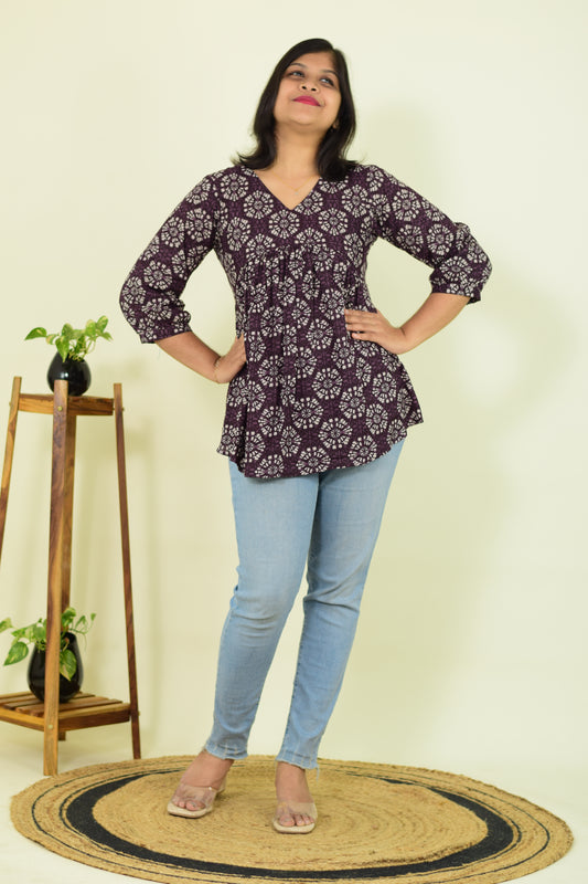 Plum Pop Kurthi