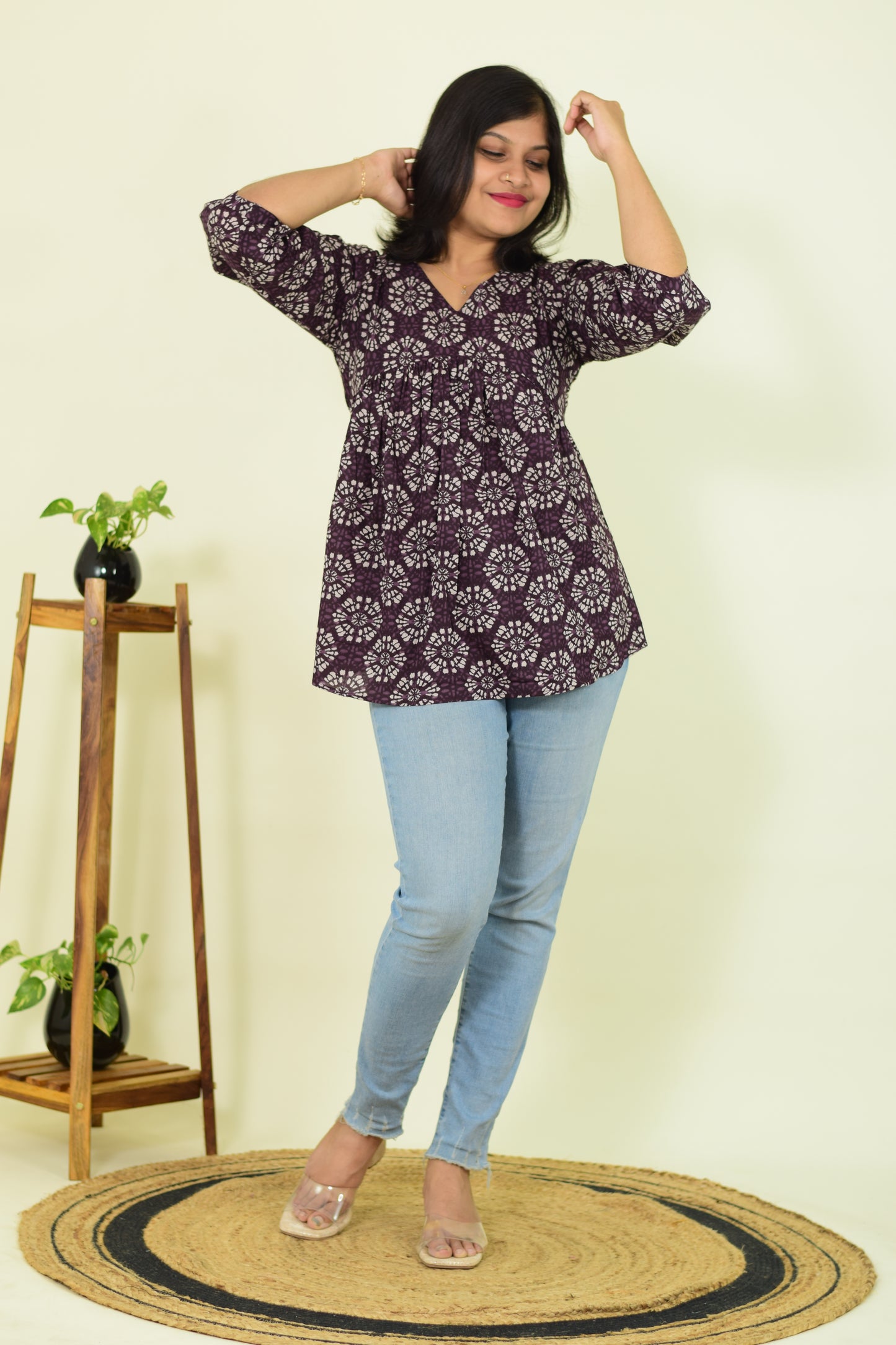 Plum Pop Kurthi
