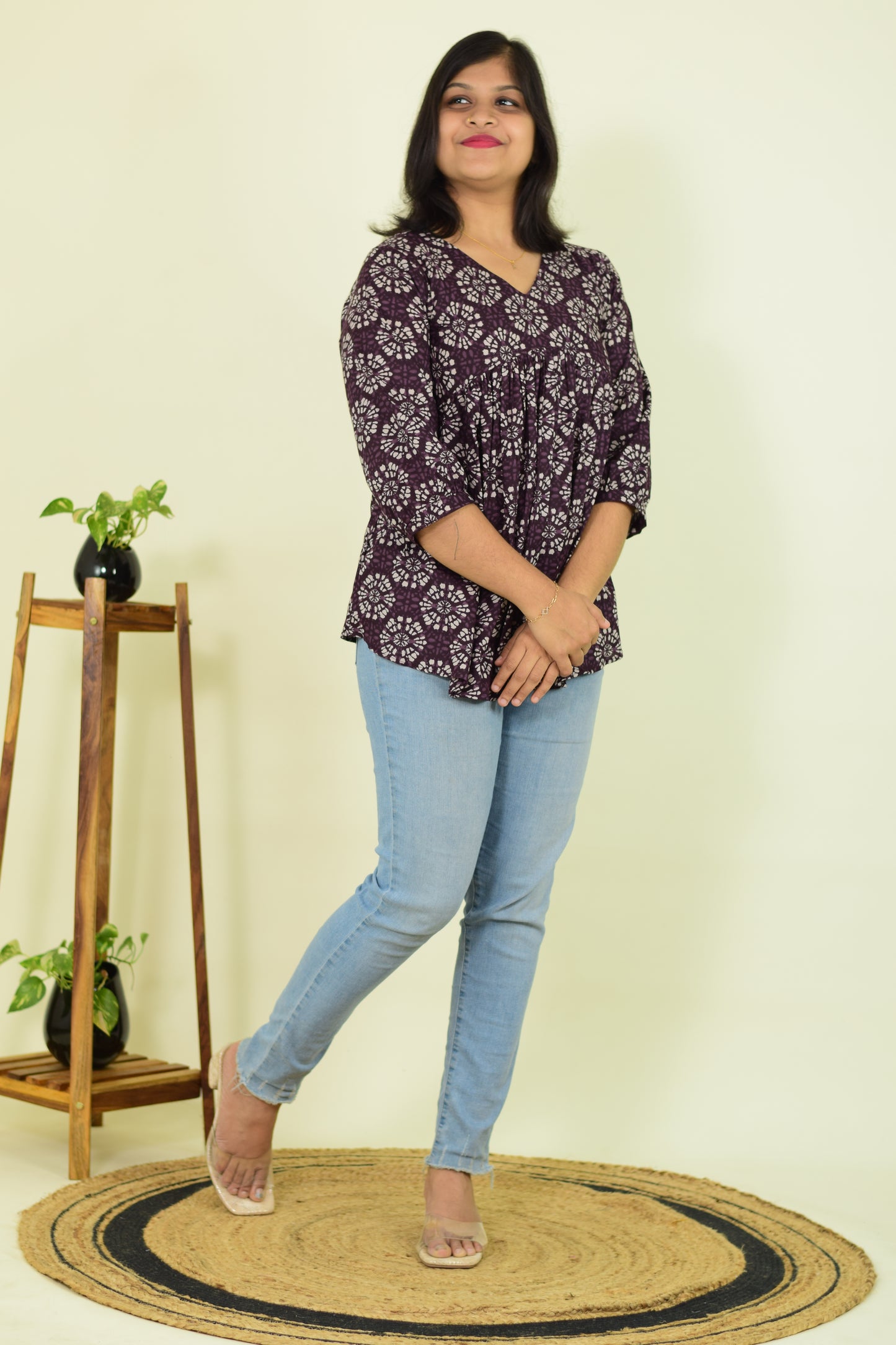 Plum Pop Kurthi