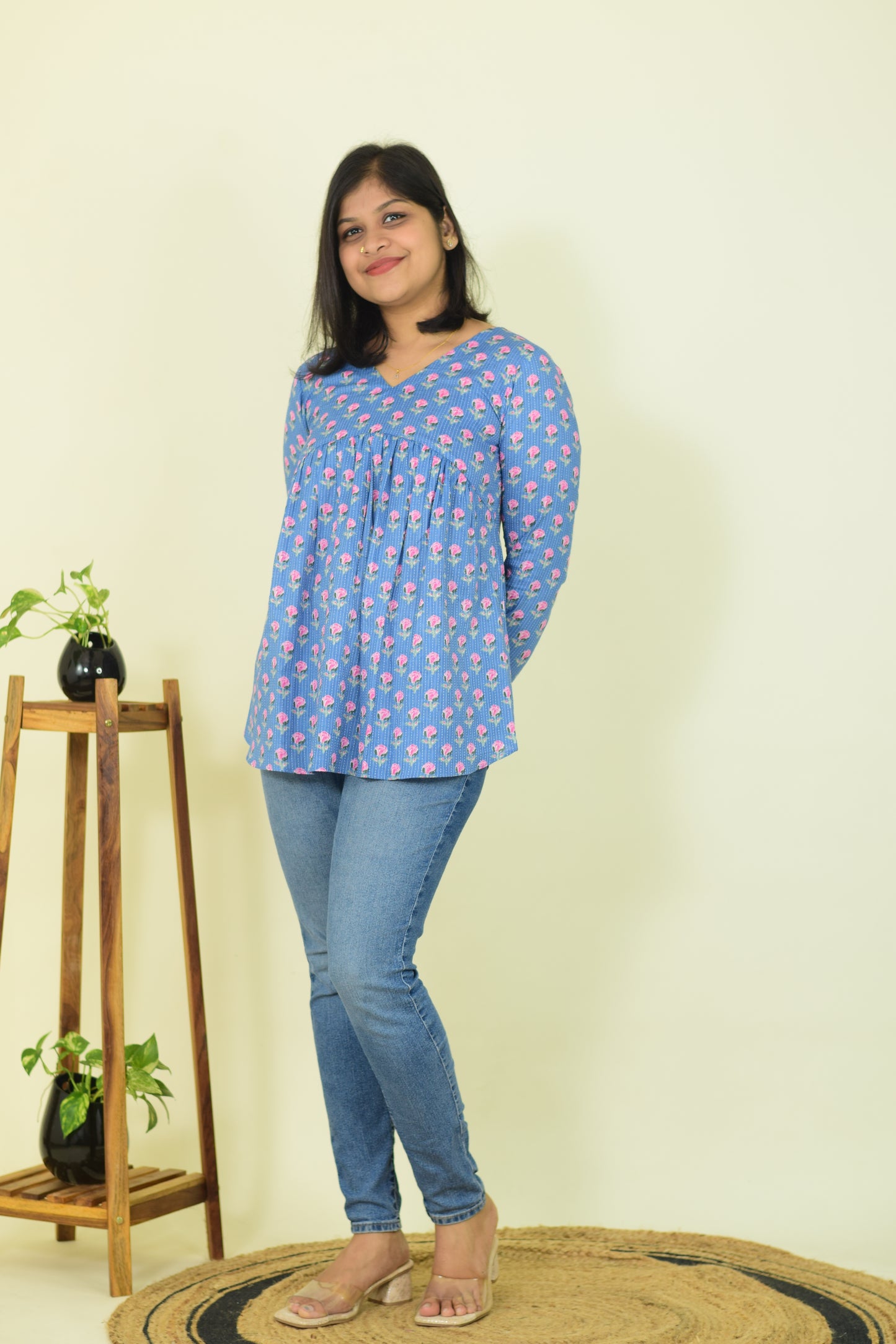 Royal Lapis Short  Kurthi