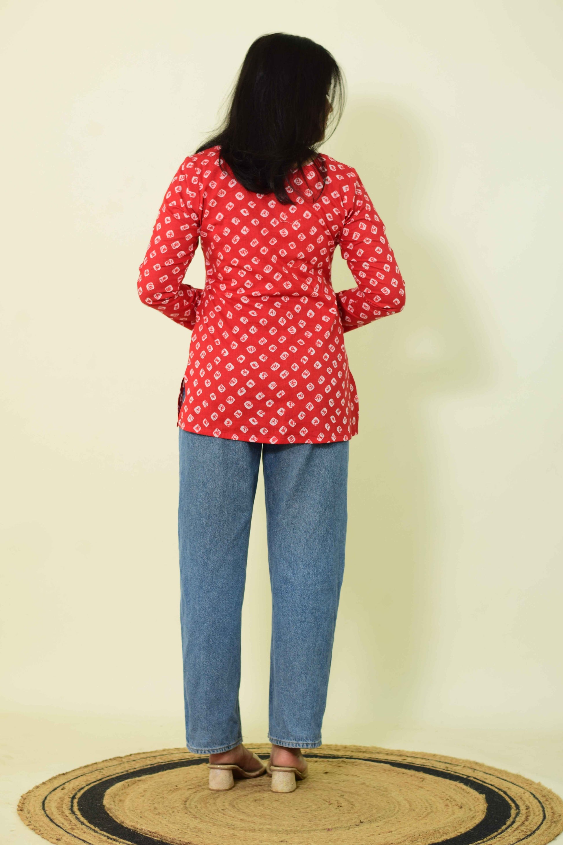 Red Popper Kurthi