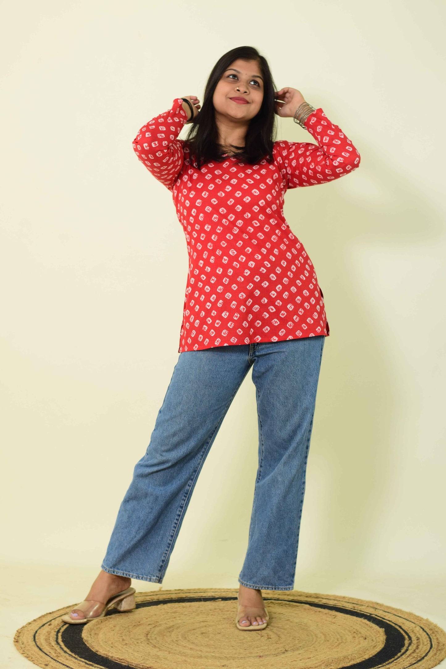 Red Popper Kurthi