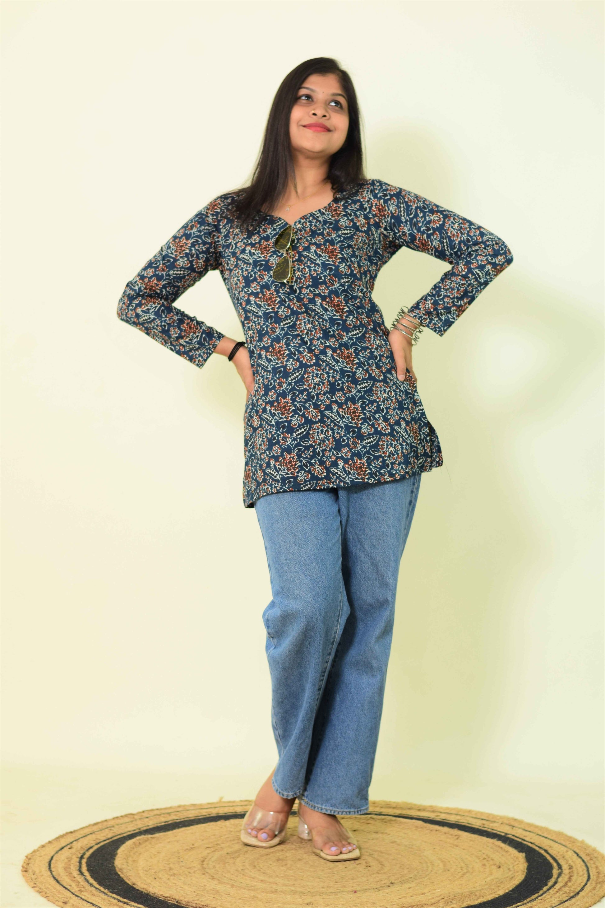 Navy Everyday Short Kurthi