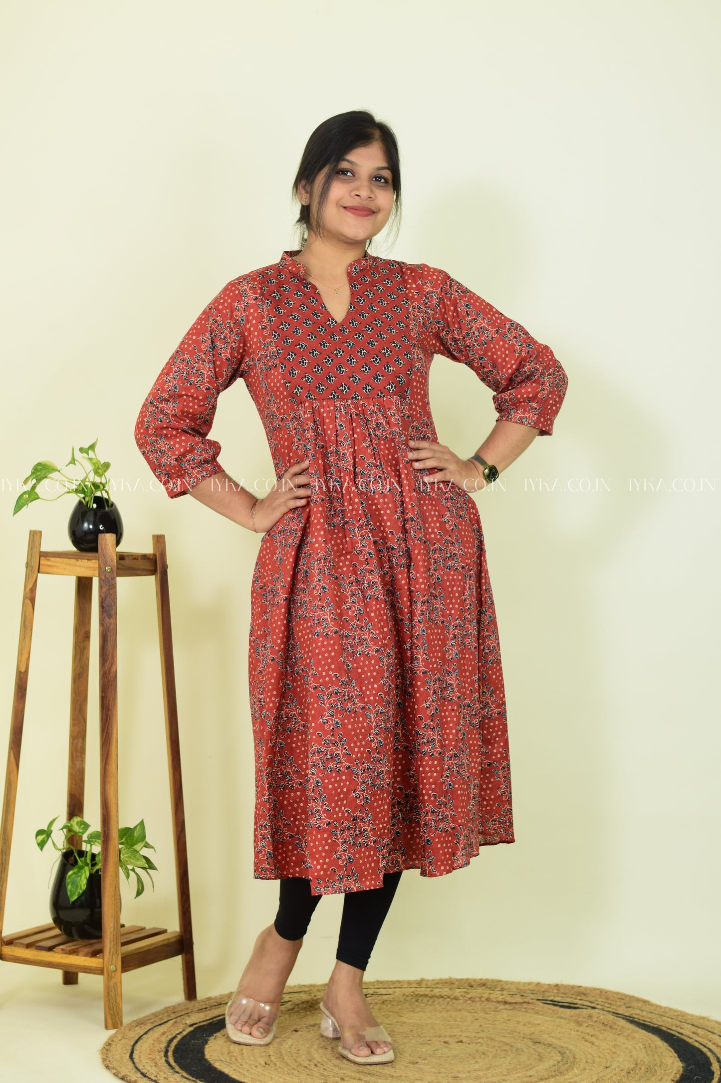 Clay Brown Cotton Kurthi