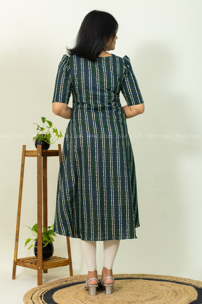 Emerald Crossline Kurtha