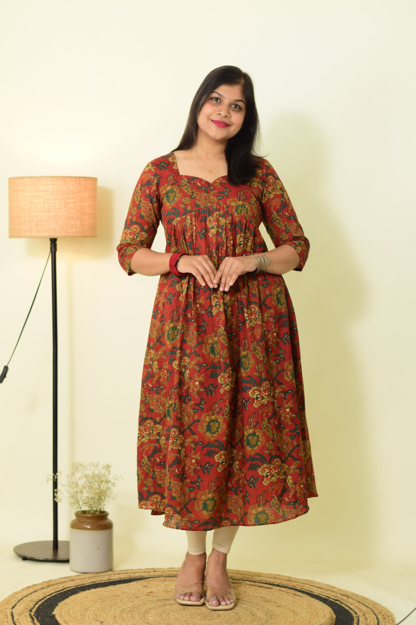 Crimson Breeze Alia Kurthi