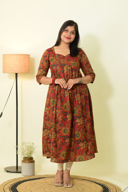 Crimson Breeze Alia Kurthi