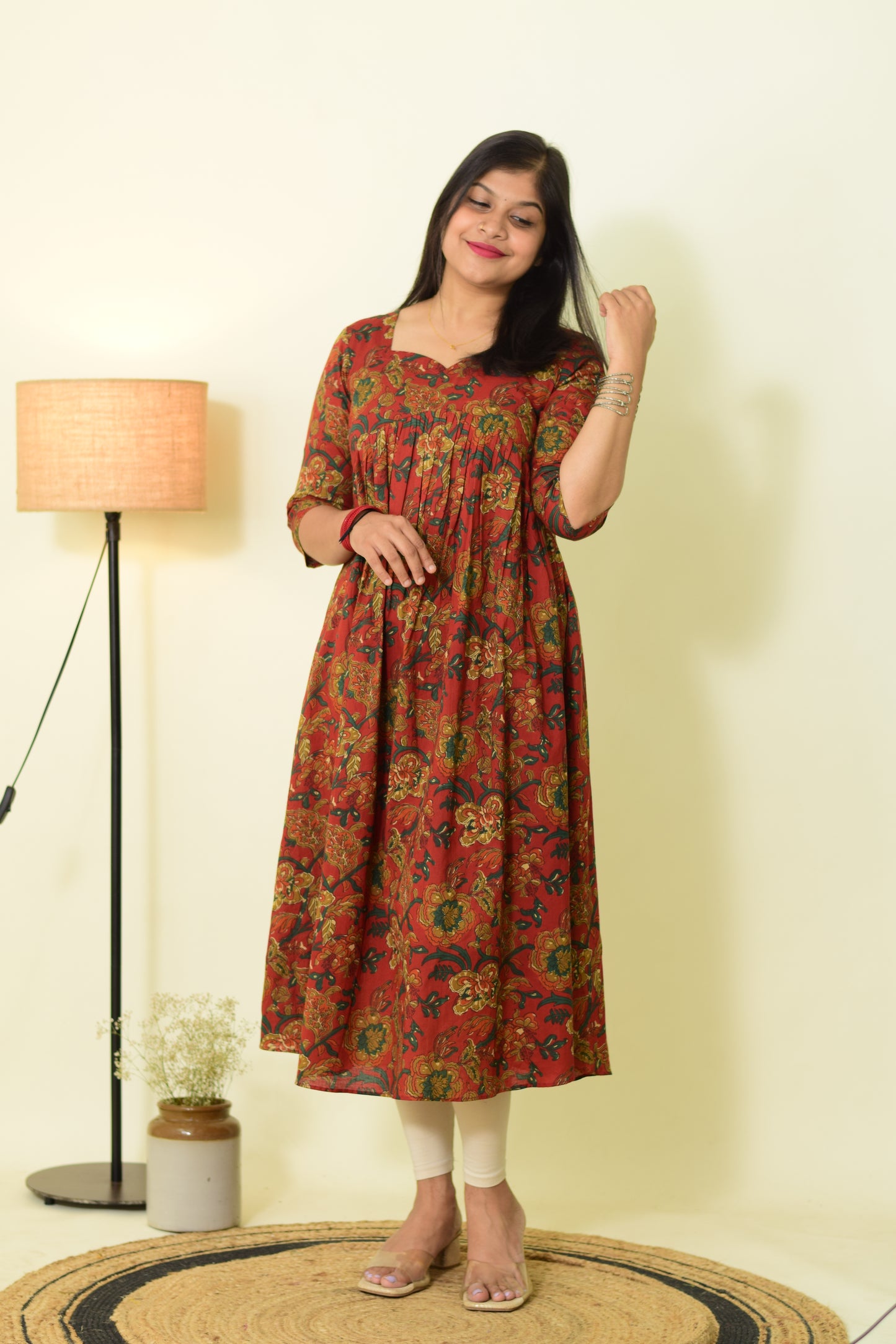 Crimson Breeze Alia Kurthi