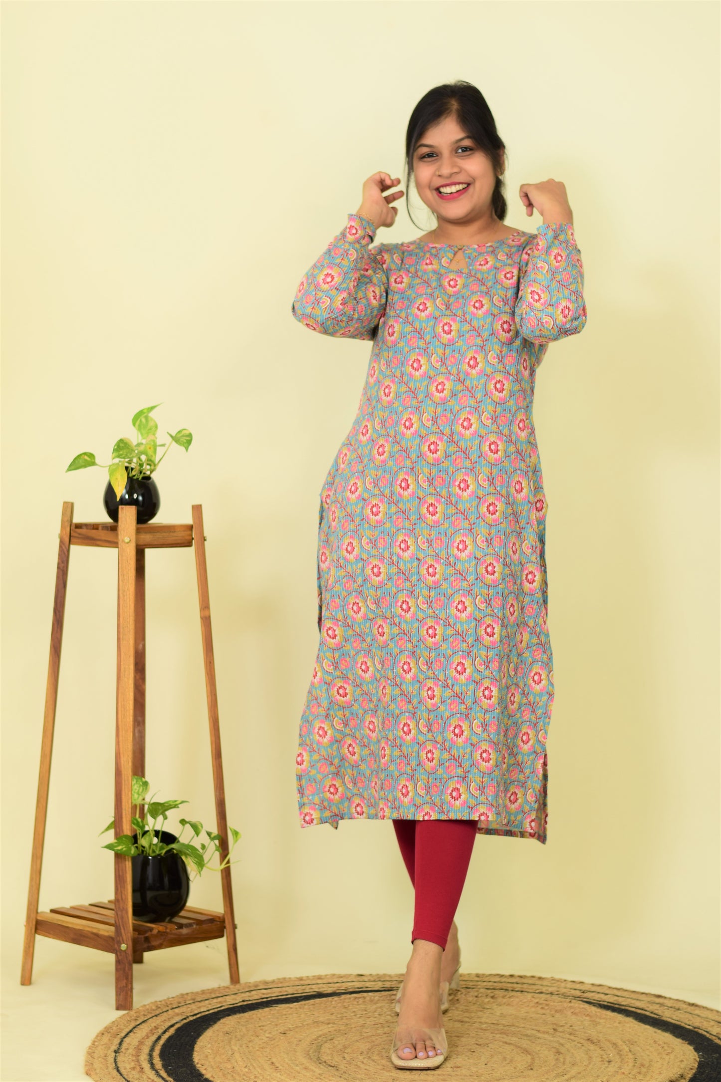 Waterlily Bloom Kurthi