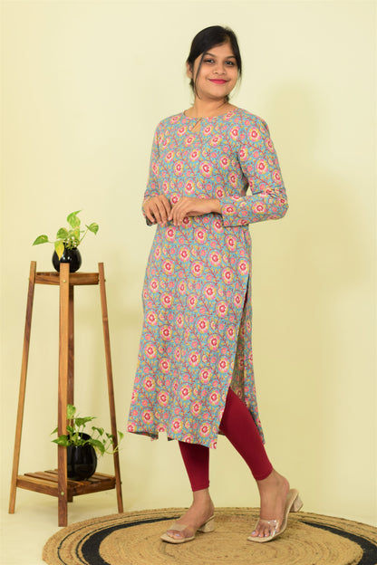 Waterlily Bloom Kurthi