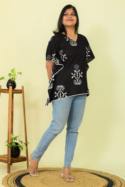 Coal Mist Kaftan Kurti