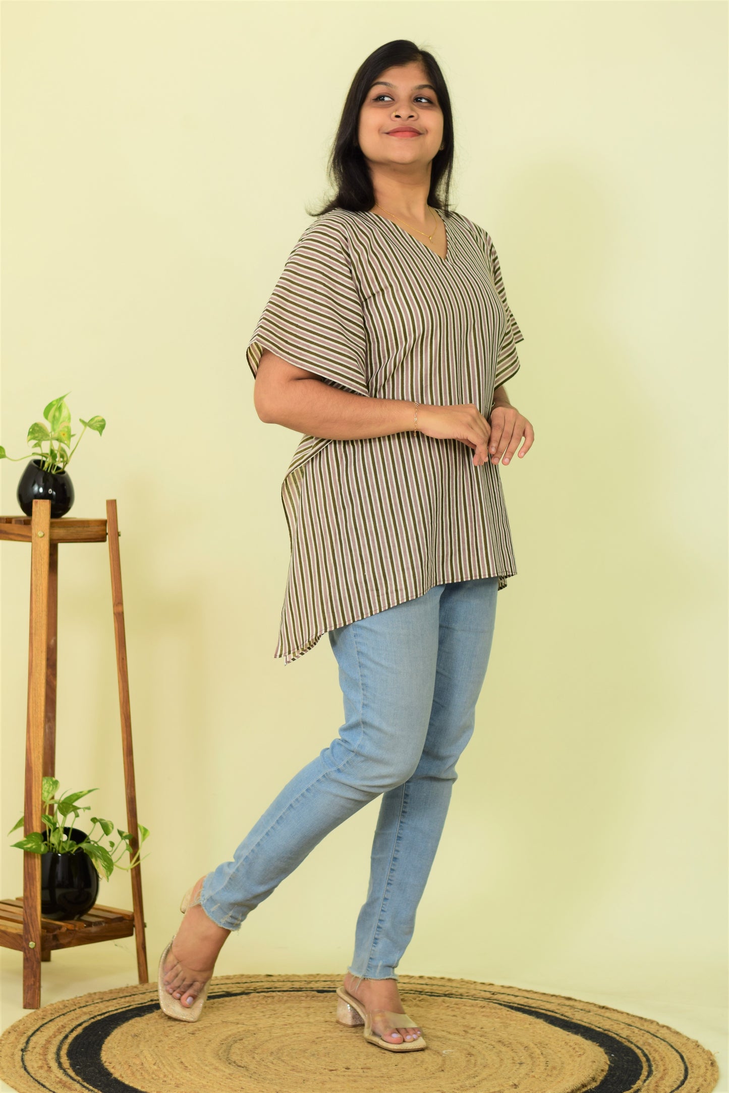 Everyday Stripe Kaftan Top