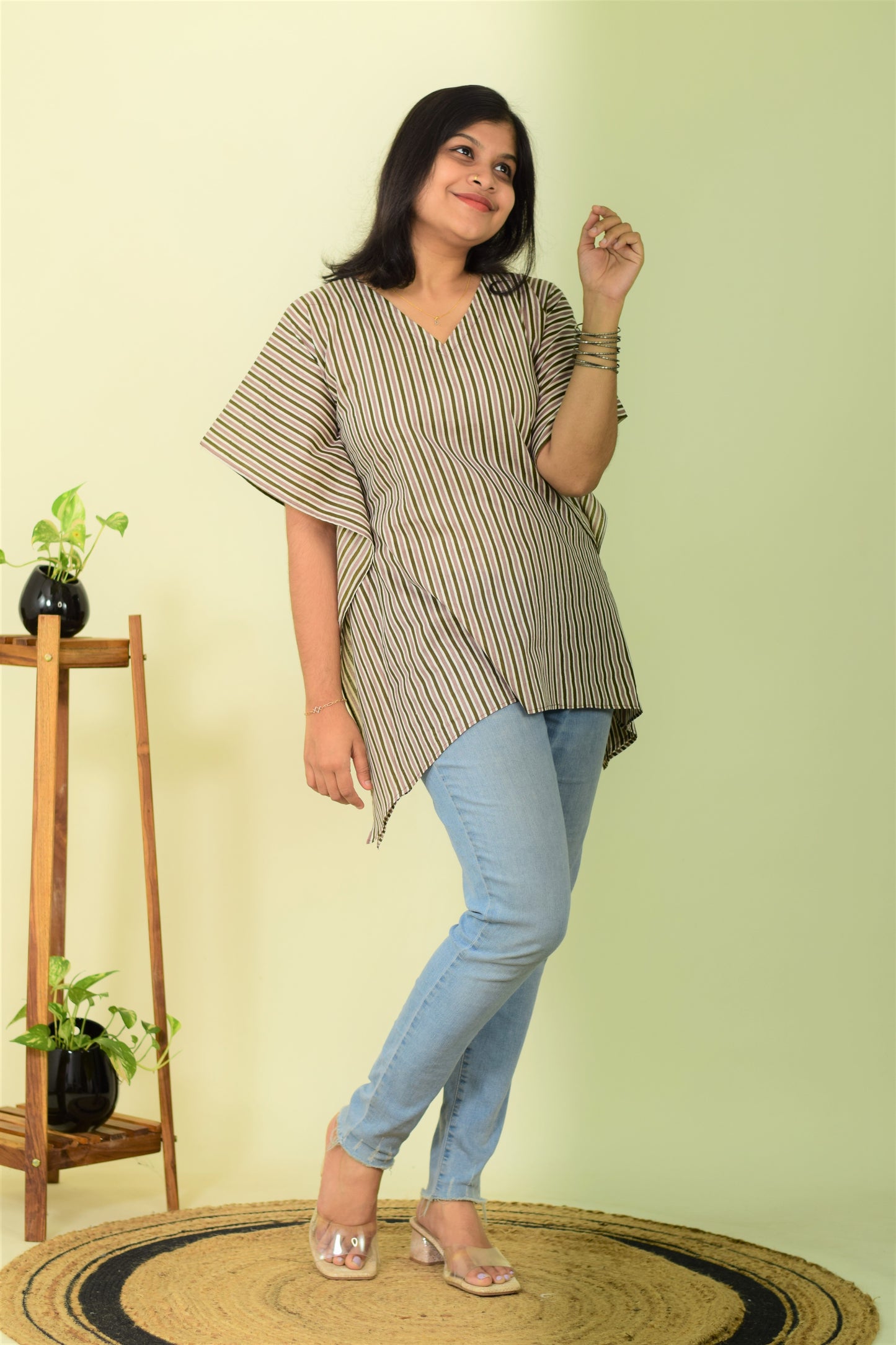 Everyday Stripe Kaftan Top