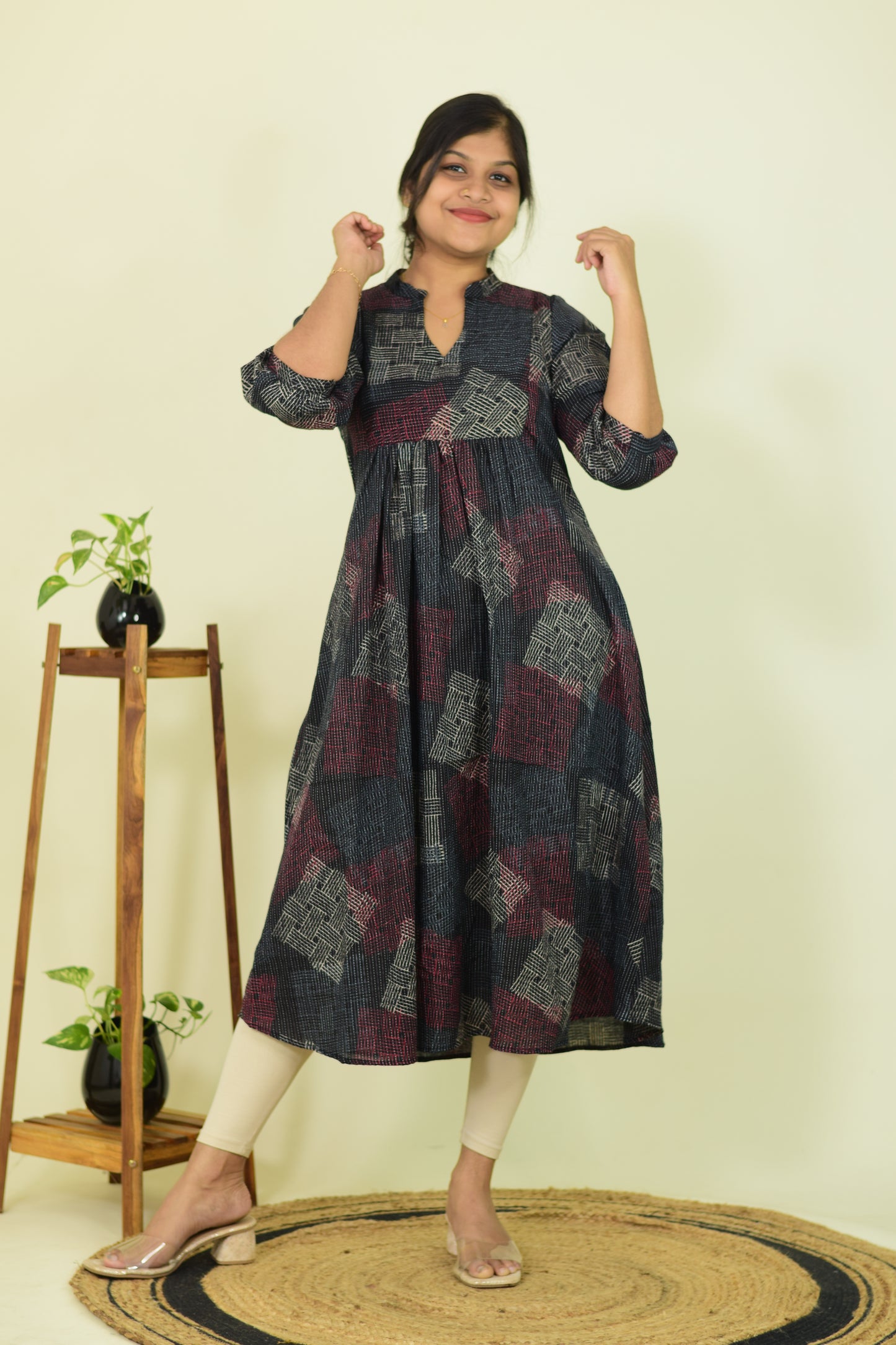 Carbon Black Katha Cotton