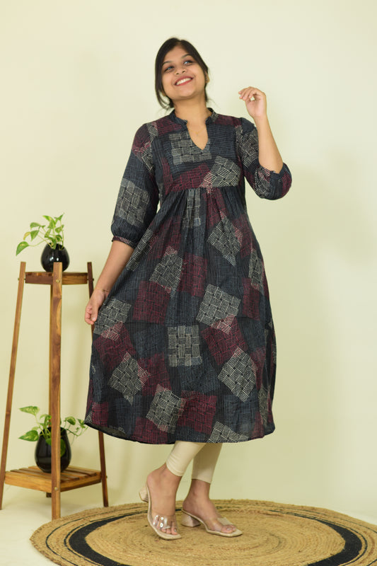 Carbon Black Katha Cotton