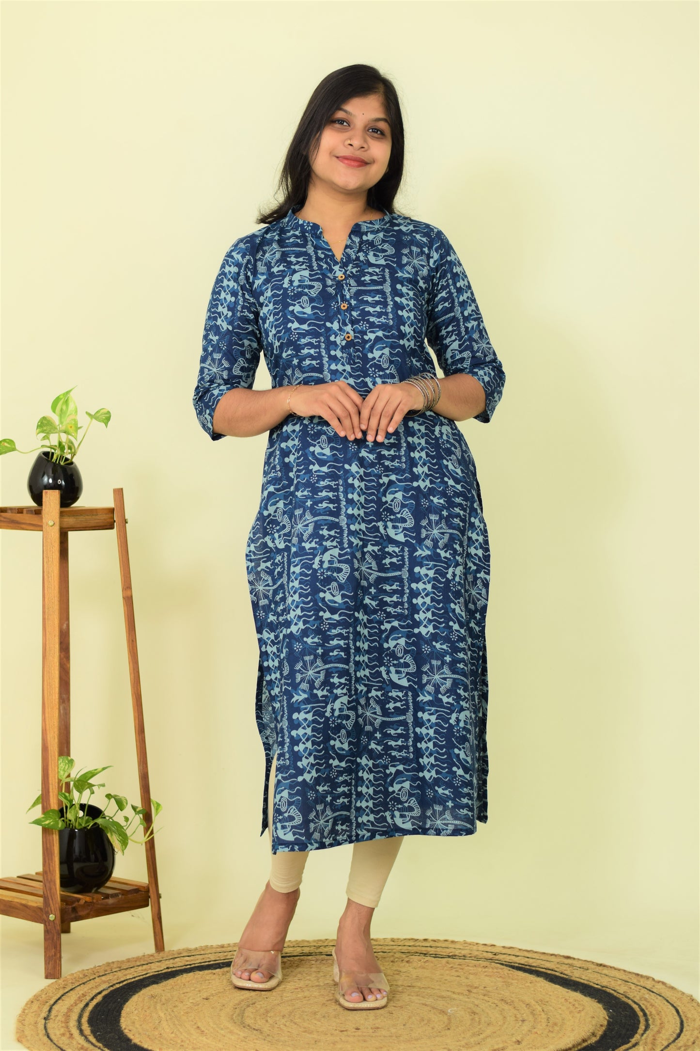 Blue Breeze Slit Kurthi