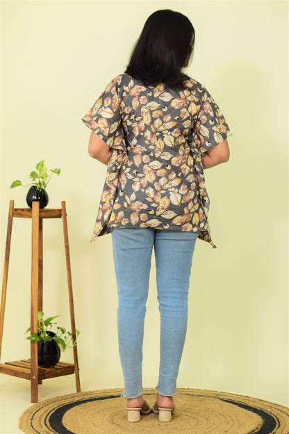 FloraMist Short Kaftan