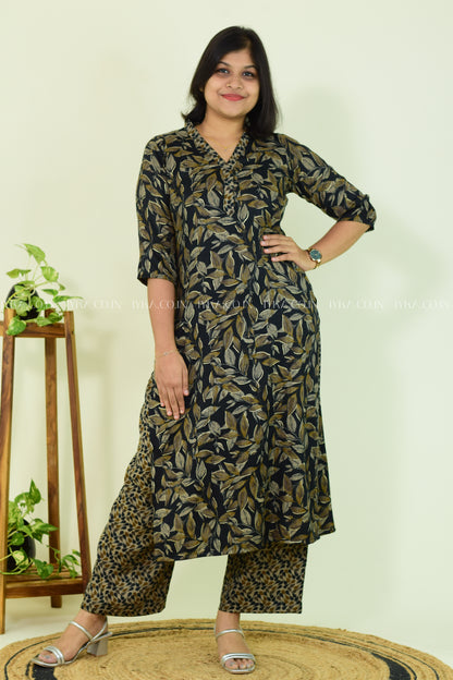 Black Bloom Co-ord