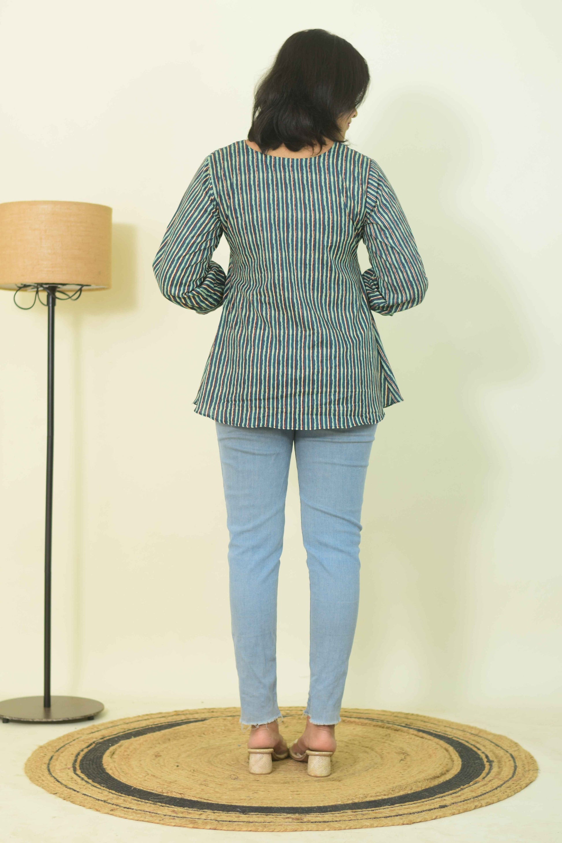 Daily Stripe Short Kurti