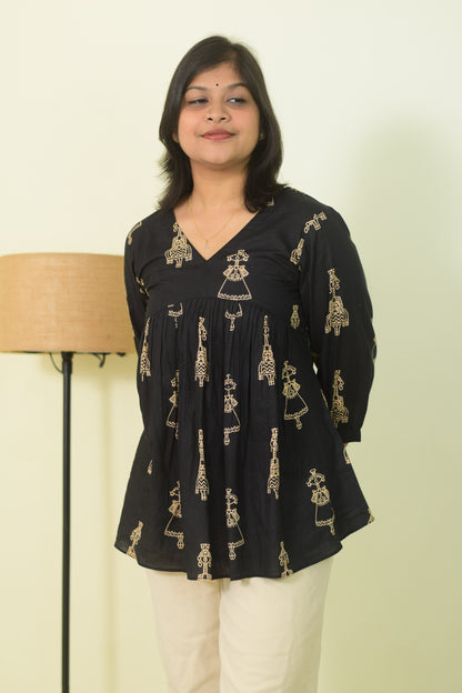 Mono Mode Short  Kurti