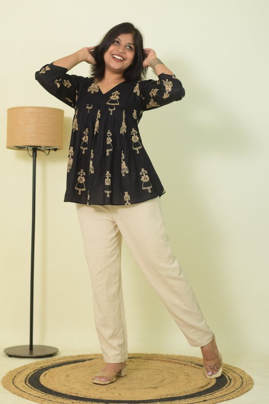 Mono Mode Short  Kurti