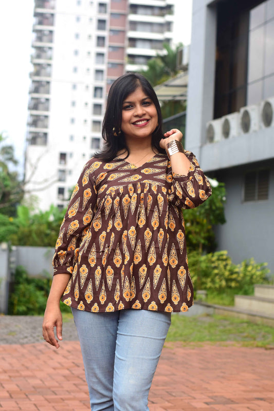 Desert Paisley Short Kurthi