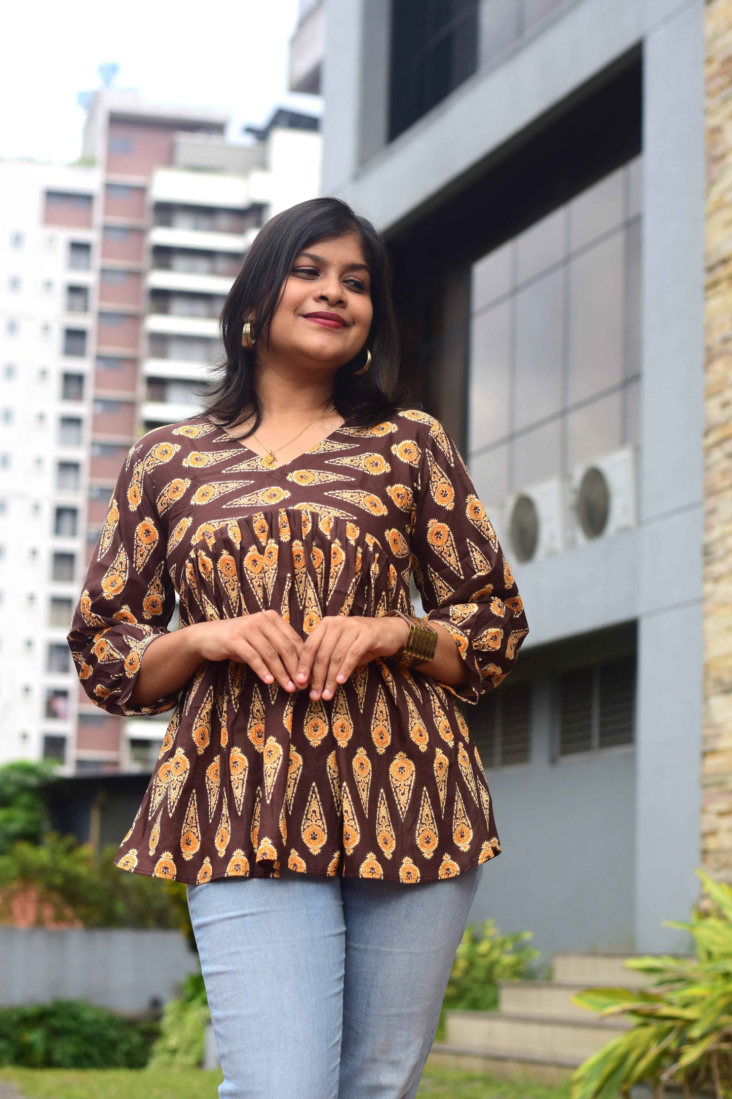 Desert Paisley Short Kurthi