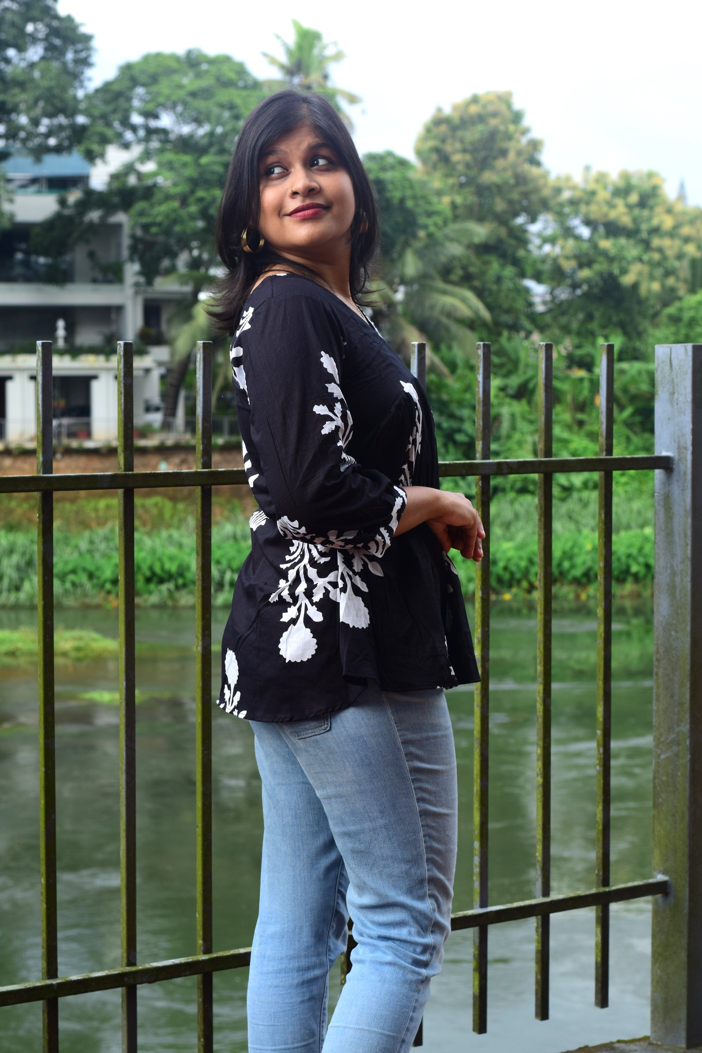 Black Orchid Short Kurthi
