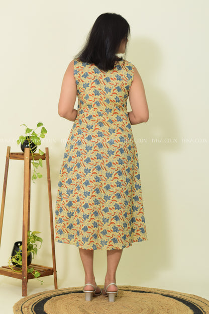 Floral Sand – Cotton Kurthi