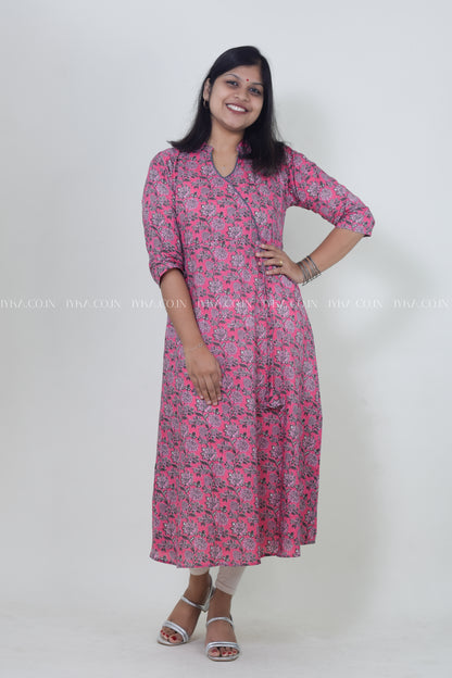 IYKA-PINK ALINE KURTHI #00124KUR