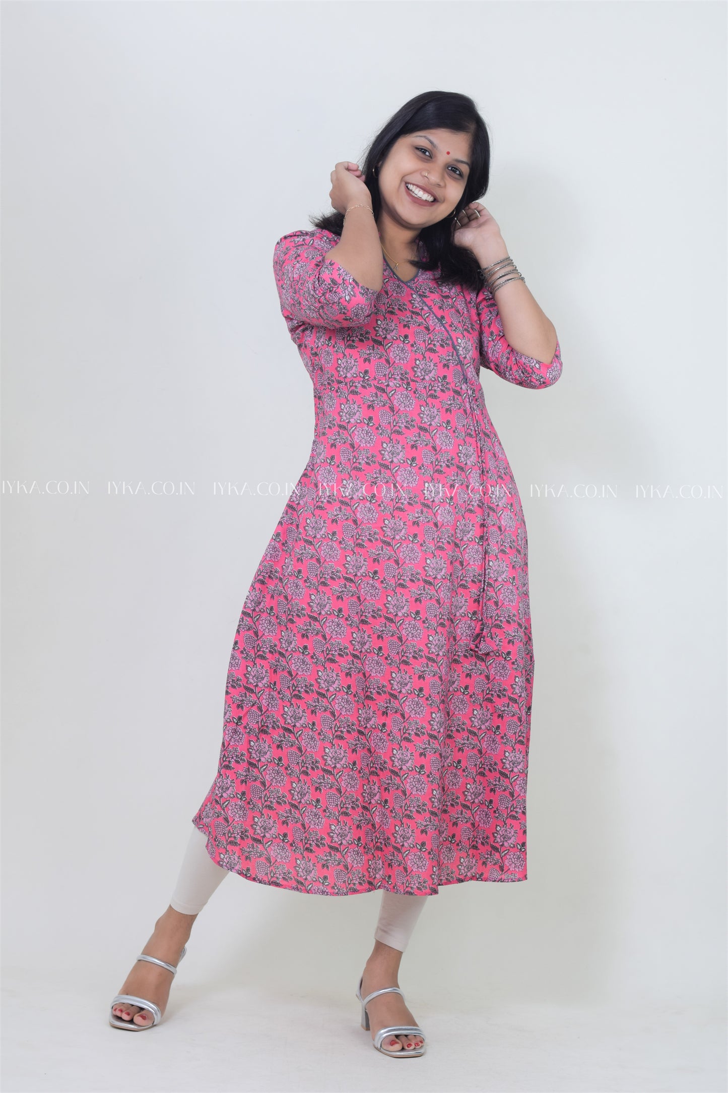 IYKA-PINK ALINE KURTHI #00124KUR