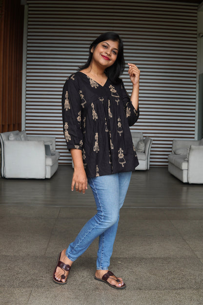 Mono Mode Short  Kurti