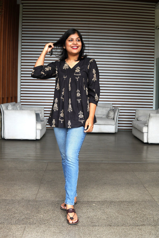 Mono Mode Short  Kurti