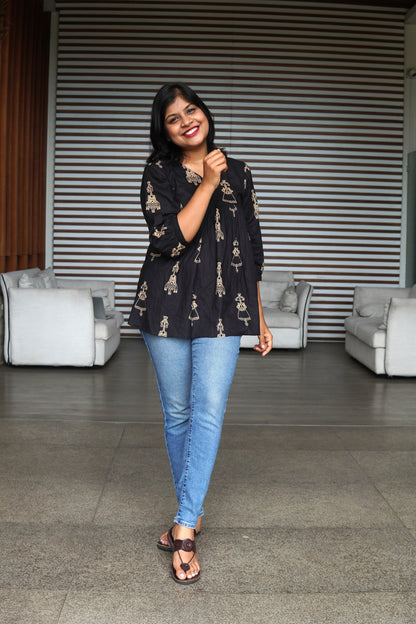 Mono Mode Short  Kurti