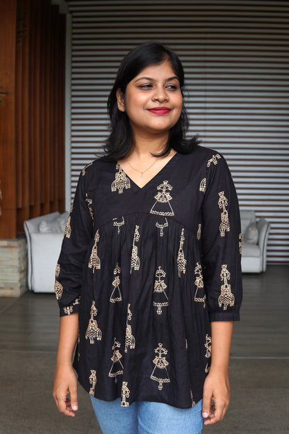 Mono Mode Short  Kurti