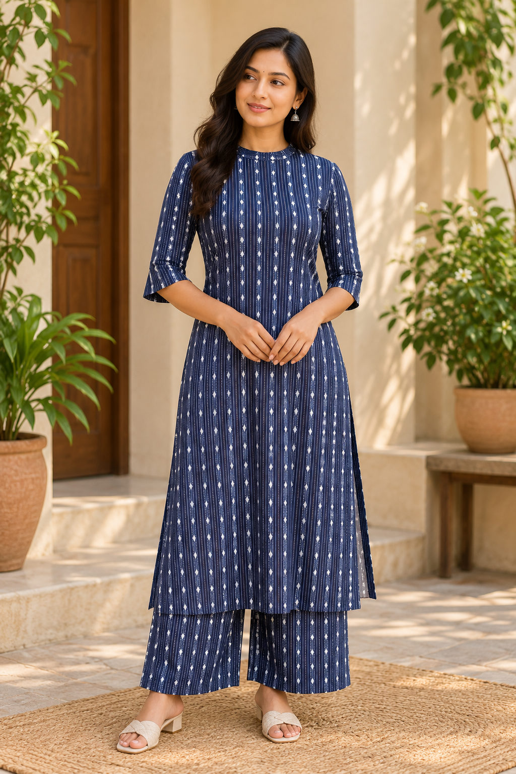 Indigo Charm Co-ord Set
