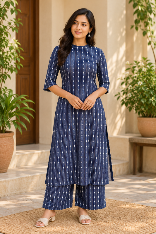Indigo Charm Co-ord Set
